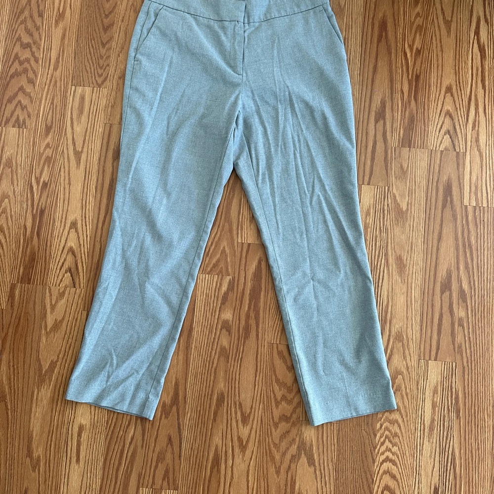 Ann Taylor Gray Straight Leg Pants